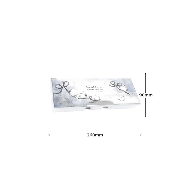Q-LiA 93282 Pen Case, Coolier Sheer Drop Soft Pencil Case,