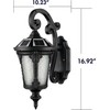 HOLKIRT Solar LED Wall Light Outdoor, Dimmable Waterproof LED Wall
