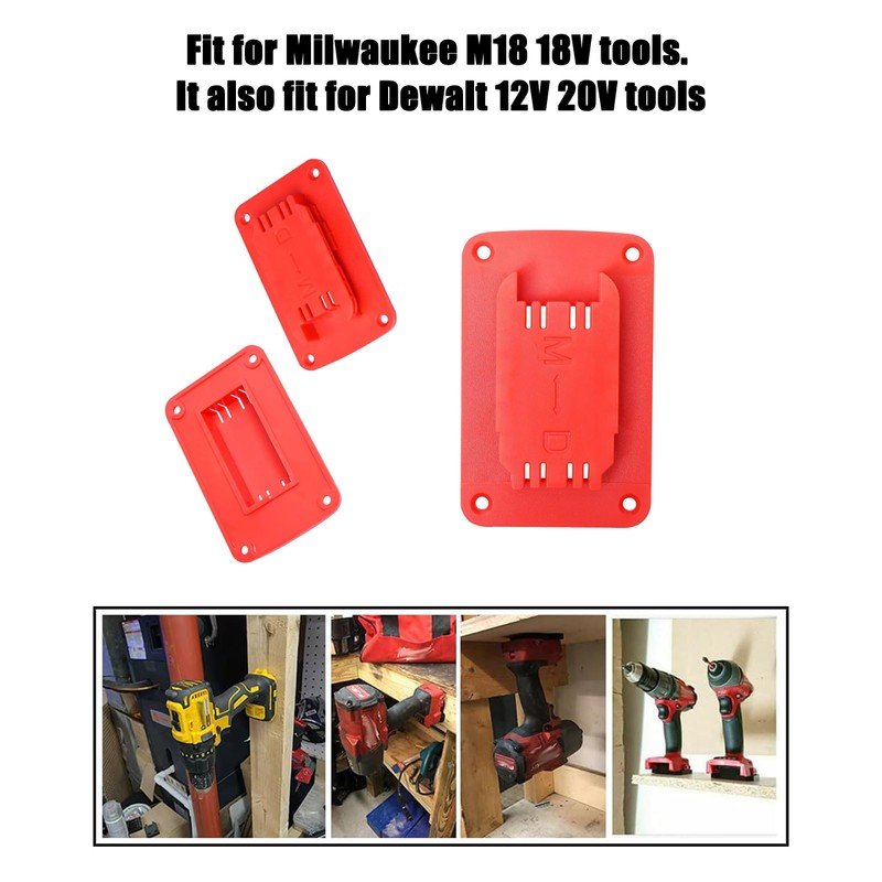 Tool Holders for Milwaukee M18 18V Tool Drill Driver, Wall
