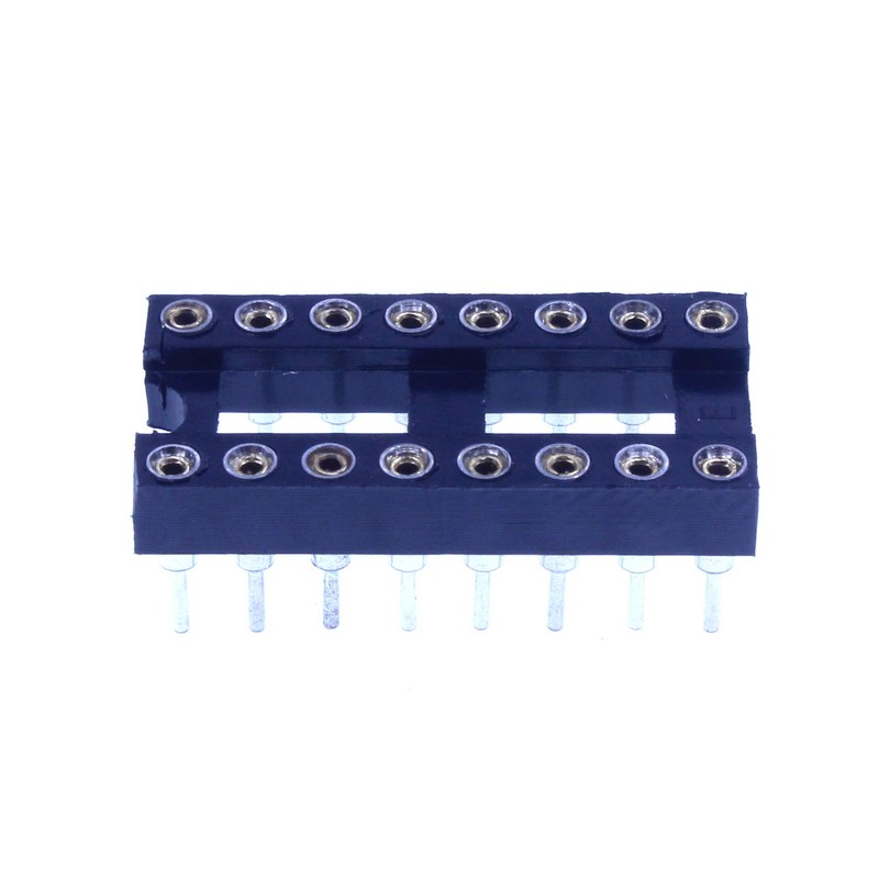 HUABAN 5pcs 2.54mm Pitch Round Pin DIP-16 DIP16 IC Test