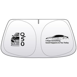 Windshield Sun Shade Compatible with Infiniti Q50 QX60 Car Front Window Covers Sun Visor Protector Foldable Blocks UV Rays Sunshade Accessories