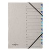 Pagna Document Wallet 7 Compartments Easy Grey 12-Piece blue