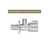 Lazardo Set of 2 angle valves made of stainless steel