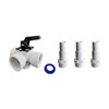 PoolSun 3-Way Valve Pool Adapter for Heat Pump Hose Connection