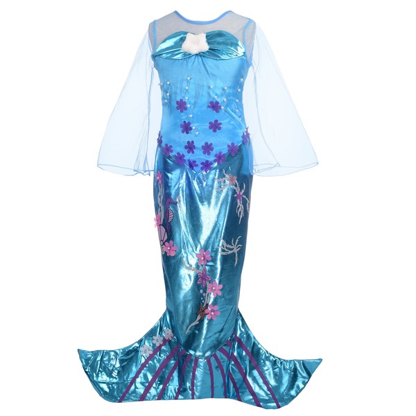 Dressy Daisy Girls 'purinsesuma-meidokosutyu-mufansi-doresu Up Halloween Costume 5/6 Blue