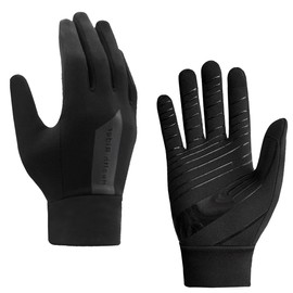 Azarxis Winter Thermal Running Gloves Touch Screen Windproof Warm Lightweight Glove for Men & Women Outdoor Cycling Driving Hiking (Black, Large)