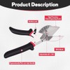 Multi Angle Miter Shears, Heavy Duty Adjustable 45°-135° Trim Cutter