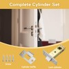 OKUYAN 5PCS Tubular Latch Set 45mm Tubular Mortice Latch Tubular