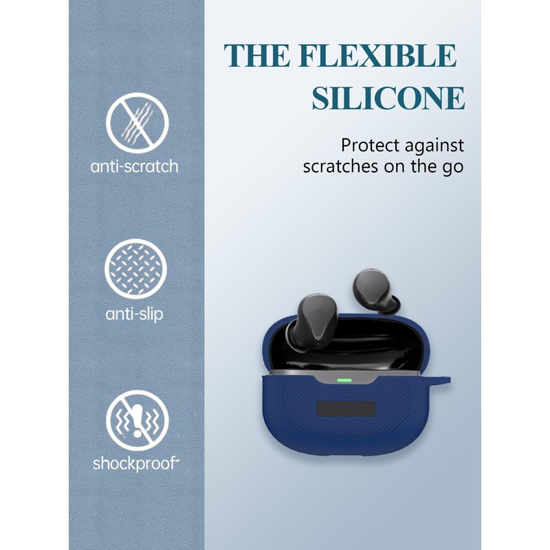 for Raycon Everyday Earbuds (2024 Edition) Case,WUNIAK Soft Silicone Protective