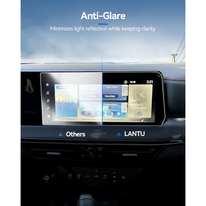 LANTU 4PCS Car Screen Protector for 2025 Chevy Suburban LS/LT/RST/Z71/Premier/High