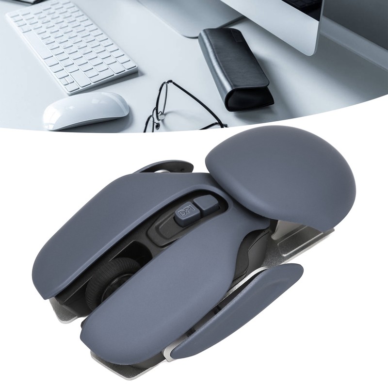 Ergonomic Wireless Mouse Inbuilt Battery Adjustable DPI Electroplating Process Integrated