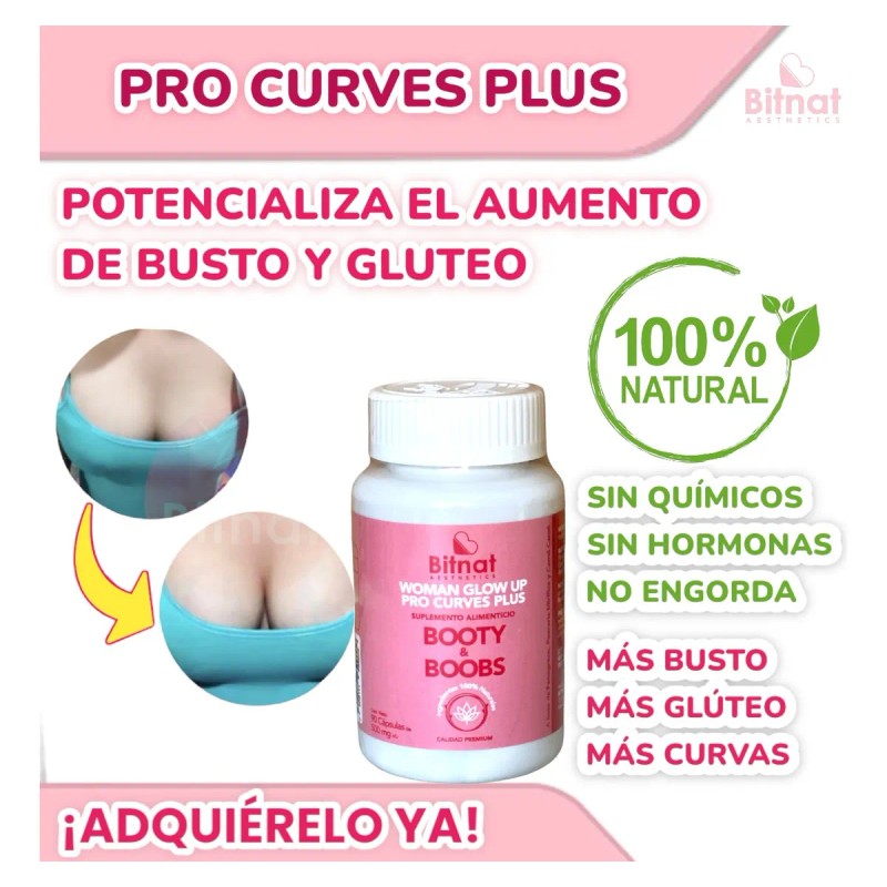 Kit Aumento De Busto Y Gluteo Natural (1 Frasco Y