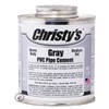 Christy RHBGLVPT Gray Heavy PVC Cement Pint Low, 16 fl.