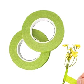 BOJIDO Flora Tape, 2 Rolls, Width: Approx. 0.5 inches (12 mm), Length: Approx. 11.0 ft (28 m), Artificial Flower Tape, Flower Arrangement Kit, Floral Tape, Bouquet Stems, Flower Arrangement Kit