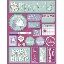 Reminisce Signature Series 3-Dimensional Sticker, Pregnancy