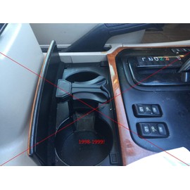 Center Console Cup Holder Insert Divider Barrier Partition Separator for Lexus LX470 LX 470 Base Sport 4.7 2000 2001 2002 2003 2004 2005 2006 2007 (2000-2007) 00 01 02 03 04 05 06 07 (00-07) New