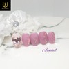 Heart Thumping Pink Heart Homemade Nail Tips - Long Nose