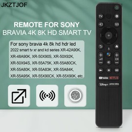 JKZTJOF RMF-TX800U Smart IR Remote Control Compatible with Sony Bravia 4Κ 8K HD Smart TV, MG3-TX800U for 2022 XR KD Series TV with 4 Shortcut Buttons(No Voice Function)
