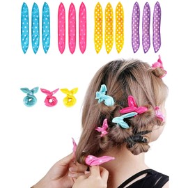 TPZORJX 12 pcs Lockenwickler aus Schaumstoff für langes und mittleres Haar,lockenwickler über nacht,weiche Schwammpolster-Lockenwickler zum Schlafen für Frauen,Schlafen in Rollen,Schlaf Lockenwickler