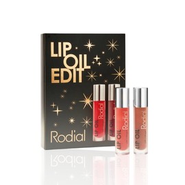 Rodial Plumping Collagen Lip Oil 4 ml - Vegan Collagen-Infused lip oil with Macadamia and Jojoba Oil, Deep Hydration for Fuller-Looking Pout, Ultra-Nourishing Formula (Duo Kit)