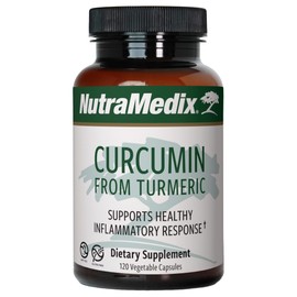 NutraMedix Curcumin - 500mg Turmeric Capsules - Promotes a Healthy Inflammatory Response, Immune System Support and Joint, Brain, Heart & Liver Support (120 Capsules)