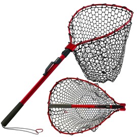 Fishing net (Foldable 19.68, Red, 38in)