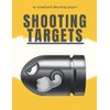 standard shooting targets: standard target sheets for shooting, 50 paper with perfect size 8.5 x 11 inch for Gun, Rifle, Pistol, Airsoft, BB Gun, ... aim, also could be as logbook for gun lovers