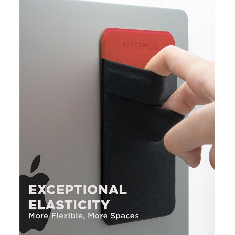 2-Pocket Adhesive Storage Pouch, Laptop Accessory Organizer for SSD, Magic