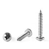 GOHODOMINO #8 x 1-1/2" Wood Screw 100Pcs Truss Head Phillips