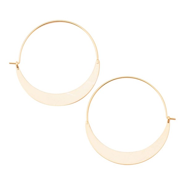 Scout Curated Wears - Refined Earring Collection - Crescent Hoop/Gold