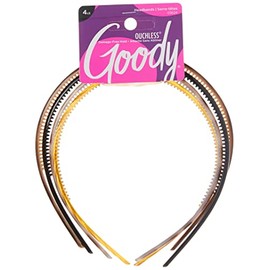 Goody WoMens Classics Diadema, surtido, patrón, 4 unidades