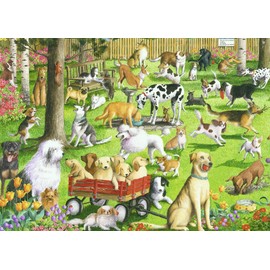 Ravensburger at The Dog Park Large Format 500 Piece Jigsaw Puzzle for Adults – Every Piece is Unique, Softclick Technology Means Pieces Fit Together Perfectly
