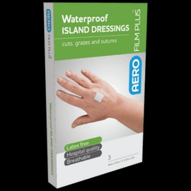 AEROFILM PLUS Waterproof Island Dressing 4 x 5cm 3 Packs