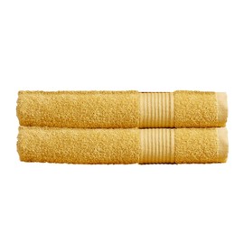 Olivia Rocco Egyptian Cotton Towels Home Bathroom Towel Set Bale Fade Resistant 500gsm Home Collection Bales Bath Sets, 2 Bath Towels Ochre