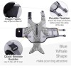 Kouser Dog Life Jacket Life Vest Flotation Device Silver WhaleDesign