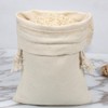 2 Pcs 40 x 30cm Drawstring Linen Bags Muslin Fabric
