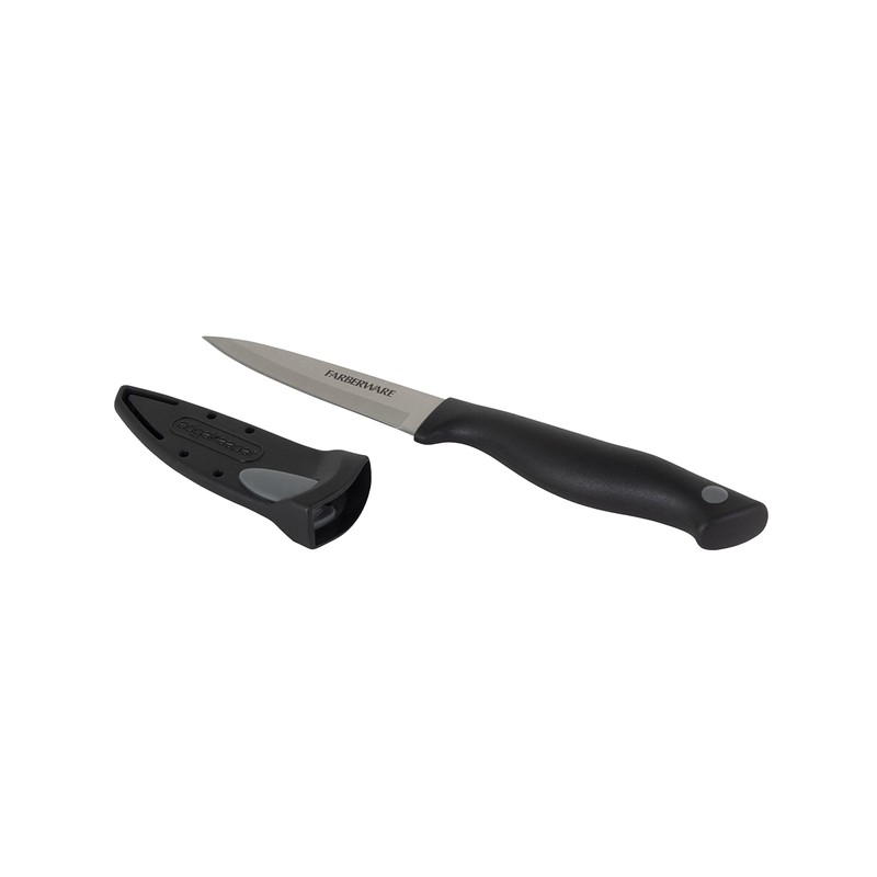 Farberware Edgekeeper 3.5-Inch Paring Knife with Self-Sharpening Blade Cover, High
