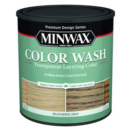 Minwax 400140000 Wash Transparent Layering Color, Weathered Wood, 1 Quart