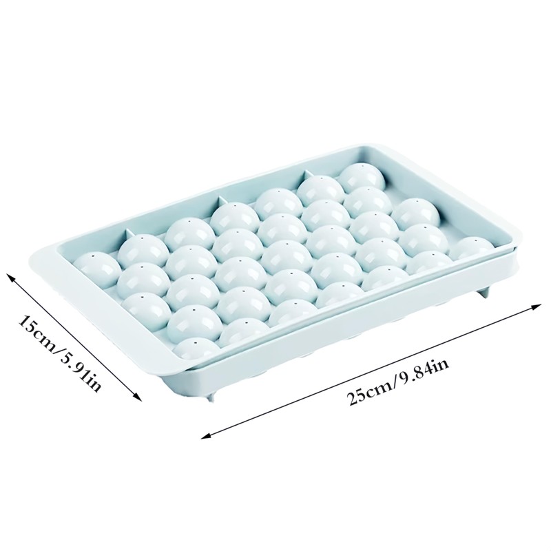 Round Ice Cube Tray, 33 Balls, 25 x 15 cm,