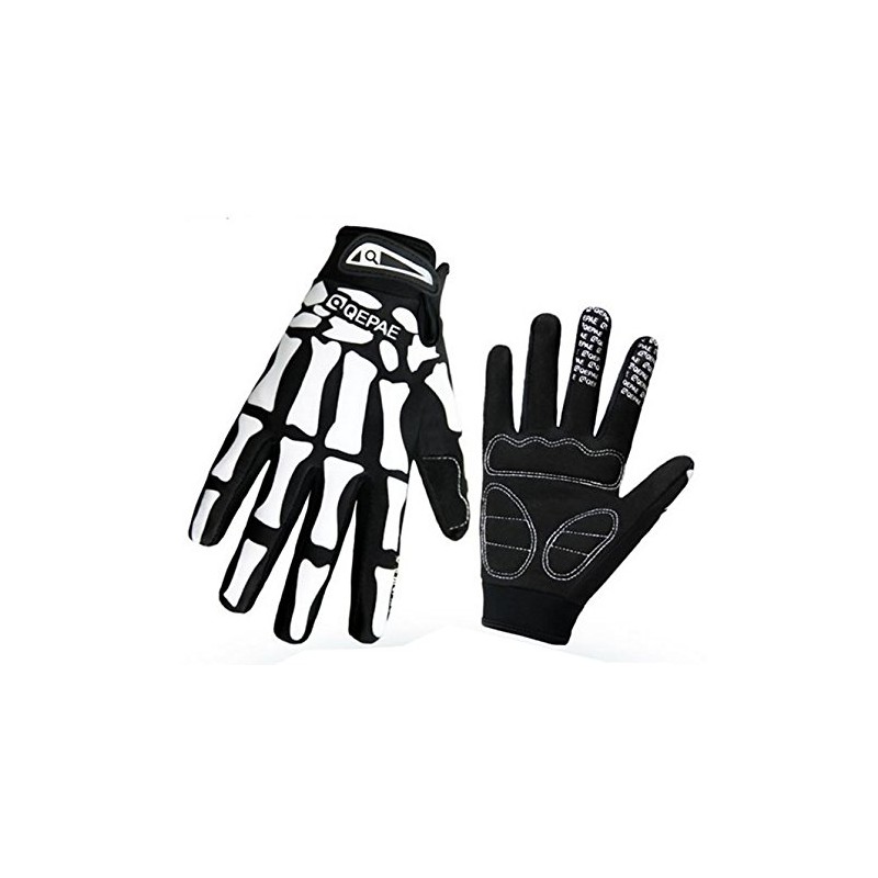TKS TKS-QEP01-M Skeleton Gloves, Windproof, Cold Protection, For Motorcycles, Bicycles,