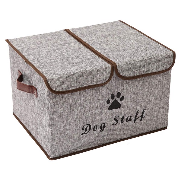 Morezi Large Dog Toy Storage Box with Lid Basket Organizer