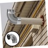Operitacx Stainless Steel Chimney Flue Elbow Pipe 2pcs Set Fire