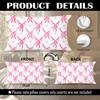 FITIE Pink Coquette Bow Lumbar Pillow Covers 12x20 Double-Sided Set
