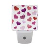 Retro Chic Pink Red Heart Night Light Set of 2