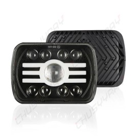 CHUSYYRAY For Ford Ranger 1983-1988 7X6" LED Headlights Hi/Lo DRL Turn Signal Angel Eyes