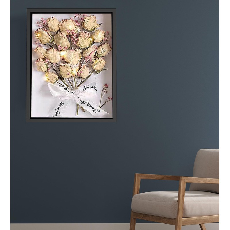 Califortree 12x16 Large Shadow Box Frame with Soft Linen Back