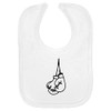 Azeeda 'Boxing Gloves' Soft Cotton Baby Bib (BI00049791)