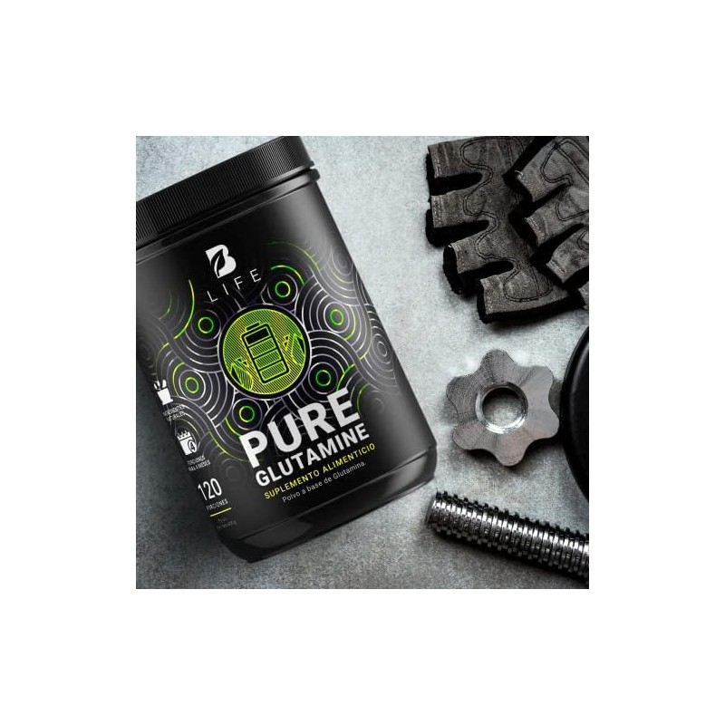 B Life Glutamina Micronizada 600g para Entrenamiento y Recuperación