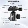 SIRUI Tripod Ball Head, Professional Tripod Head Aluminium for DSLR