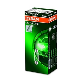 Osram 6418ULT Ultralife Lamps, 12 V, 5 W, Set of 10